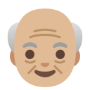 Google (Android 12L)  👴🏼  Old Man: Medium-light Skin Tone Emoji