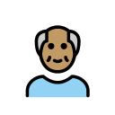 OpenMoji 13.1  👴🏽  Old Man: Medium Skin Tone Emoji