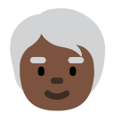 Twitter (Twemoji 14.0)  🧓🏿  Older Person: Dark Skin Tone Emoji