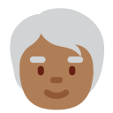 Twitter (Twemoji 14.0)  🧓🏾  Older Person: Medium-dark Skin Tone Emoji