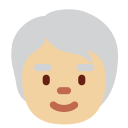 Twitter (Twemoji 14.0)  🧓🏼  Older Person: Medium-light Skin Tone Emoji