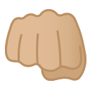 Google (Android 12L)  👊🏼  Oncoming Fist: Medium-light Skin Tone Emoji