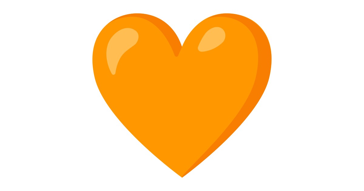 🧡  Orange Heart