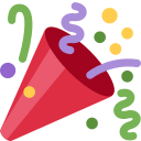 Twitter (Twemoji 14.0)  🎉  Party Popper Emoji
