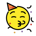 OpenMoji 13.1  🥳  Partying Face Emoji