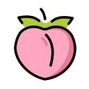 OpenMoji 13.1  🍑  Peach Emoji
