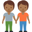 Twitter (Twemoji 14.0)  🧑🏾‍🤝‍🧑🏾  People Holding Hands: Medium-dark Skin Tone Emoji