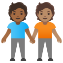 Google (Android 12L)  🧑🏾‍🤝‍🧑🏽  People Holding Hands: Medium-dark Skin Tone, Medium Skin Tone Emoji