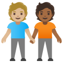 Google (Android 12L)  🧑🏼‍🤝‍🧑🏾  People Holding Hands: Medium-light Skin Tone, Medium-dark Skin Tone Emoji