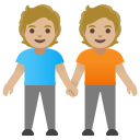 Google (Android 12L)  🧑🏼‍🤝‍🧑🏼  People Holding Hands: Medium-light Skin Tone Emoji