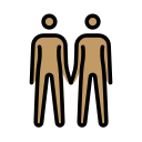 OpenMoji 13.1  🧑🏽‍🤝‍🧑🏽  People Holding Hands: Medium Skin Tone Emoji
