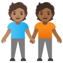 Google (Android 12L)  🧑🏽‍🤝‍🧑🏾  People Holding Hands: Medium Skin Tone, Medium-dark Skin Tone Emoji