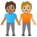 Google (Android 12L)  🧑🏽‍🤝‍🧑🏼  People Holding Hands: Medium Skin Tone, Medium-light Skin Tone Emoji