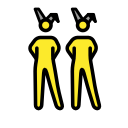 OpenMoji 13.1  👯  People With Bunny Ears Emoji