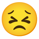 Google (Android 12L)  😣  Persevering Face Emoji