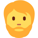 Twitter (Twemoji 14.0)  🧔  Person: Beard Emoji