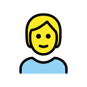 OpenMoji 13.1  👱  Person: Blond Hair Emoji