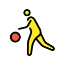 OpenMoji 13.1  ⛹️  Person Bouncing Ball Emoji
