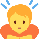 Twitter (Twemoji 14.0)  🙇  Person Bowing Emoji