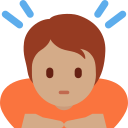 Twitter (Twemoji 14.0)  🙇🏽  Person Bowing: Medium Skin Tone Emoji