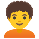 Google (Android 12L)  🧑‍🦱  Person: Curly Hair Emoji