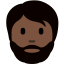 Twitter (Twemoji 14.0)  🧔🏿  Person: Dark Skin Tone, Beard Emoji