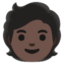 Google (Android 12L)  🧑🏿  Person: Dark Skin Tone Emoji