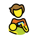 OpenMoji 13.1  🧑‍🍼  Person Feeding Baby Emoji