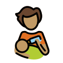 OpenMoji 13.1  🧑🏽‍🍼  Person Feeding Baby: Medium Skin Tone Emoji