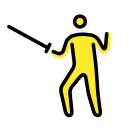 OpenMoji 13.1  🤺  Person Fencing Emoji