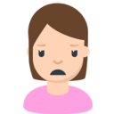 Mozilla (FxEmojis v1.7.9)  🙍  Person Frowning Emoji