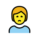 OpenMoji 13.1  🙍  Person Frowning Emoji
