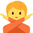 Twitter (Twemoji 14.0)  🙅  Person Gesturing NO Emoji