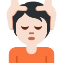 Twitter (Twemoji 14.0)  💆🏻  Person Getting Massage: Light Skin Tone Emoji