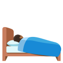 Google (Android 12L)  🛌🏾  Person In Bed: Medium-dark Skin Tone Emoji