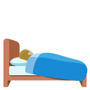 Google (Android 12L)  🛌🏼  Person In Bed: Medium-light Skin Tone Emoji