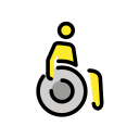 OpenMoji 13.1  🧑‍🦽  Person In Manual Wheelchair Emoji