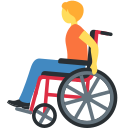 Twitter (Twemoji 14.0)  🧑‍🦽  Person In Manual Wheelchair Emoji