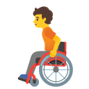 Google (Android 12L)  🧑‍🦽  Person In Manual Wheelchair Emoji