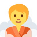 Twitter (Twemoji 14.0)  🧖  Person In Steamy Room Emoji