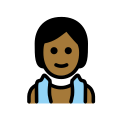 OpenMoji 13.1  🧖🏾  Person In Steamy Room: Medium-dark Skin Tone Emoji