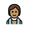 OpenMoji 13.1  🧖🏽  Person In Steamy Room: Medium Skin Tone Emoji