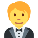 Twitter (Twemoji 14.0)  🤵  Person In Tuxedo Emoji