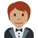 Twitter (Twemoji 14.0)  🤵🏽  Person In Tuxedo: Medium Skin Tone Emoji