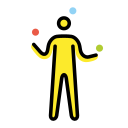 OpenMoji 13.1  🤹  Person Juggling Emoji