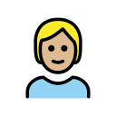 OpenMoji 13.1  🧑🏼  Person: Medium-light Skin Tone Emoji