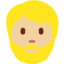 Twitter (Twemoji 14.0)  🧔🏼  Person: Medium-light Skin Tone, Beard Emoji