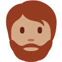 Twitter (Twemoji 14.0)  🧔🏽  Person: Medium Skin Tone, Beard Emoji