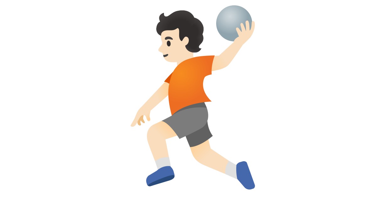 🤾🏻  Person Playing Handball: Light Skin Tone