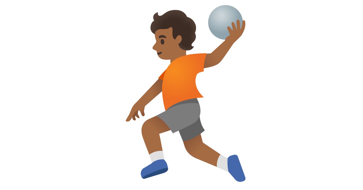 🤾🏾  Person Playing Handball: Medium-dark Skin Tone